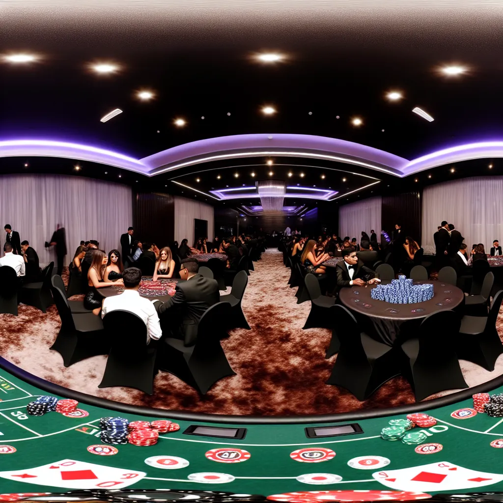 Nocny, kasynowy klimat eventu Moventertain Club