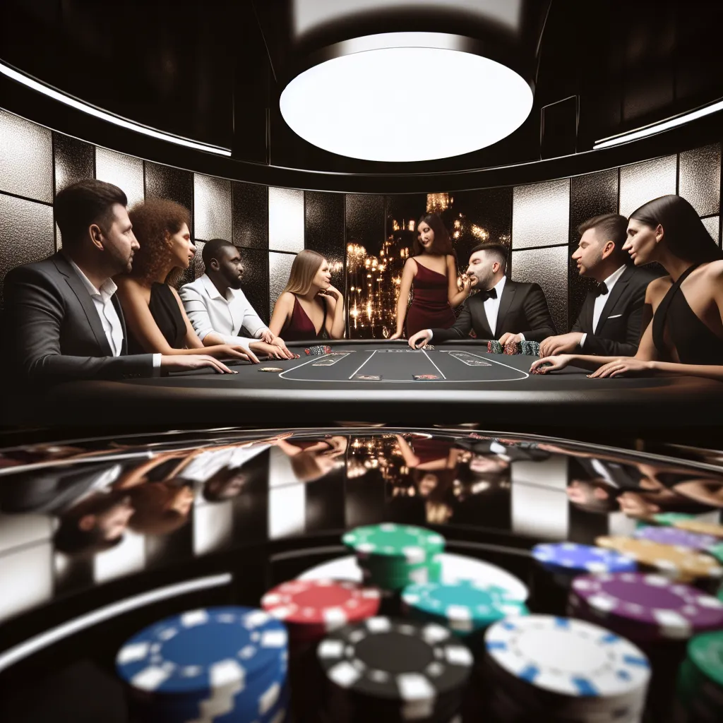 Wieczór pokerowy Moventertain Club – elegancki stół, żetony i prowadzący