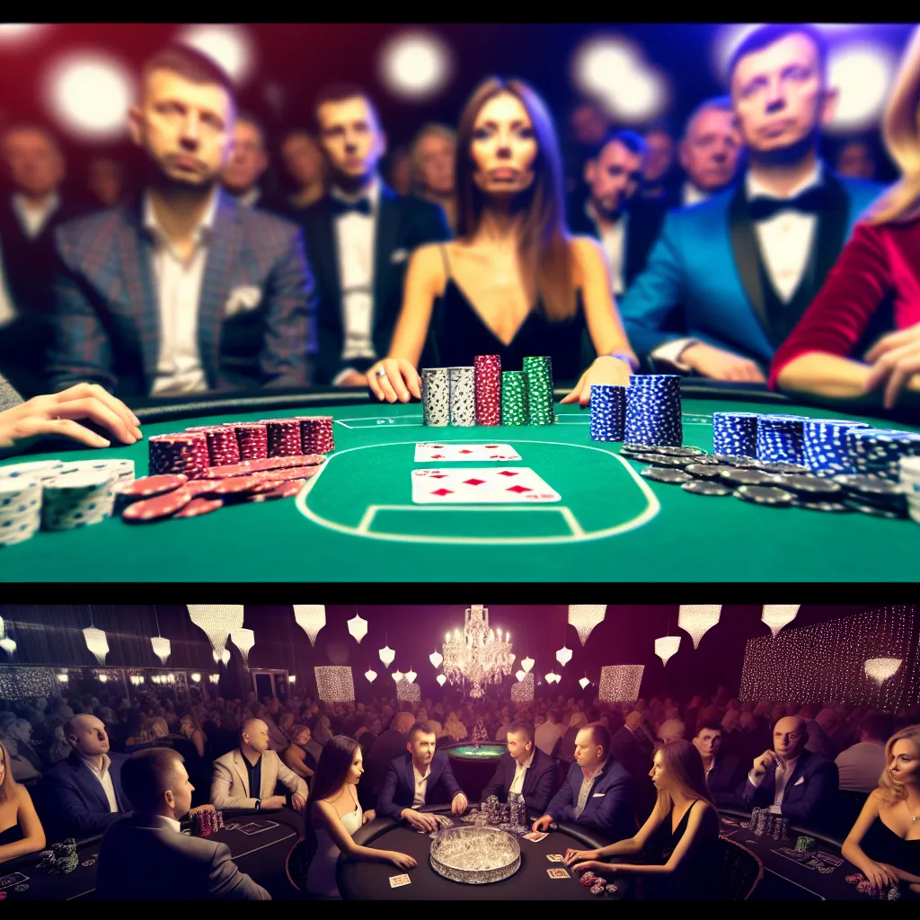 Profesjonalny stół pokerowy na evencie Moventertain Club